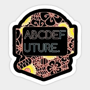 ABCDEF Sticker